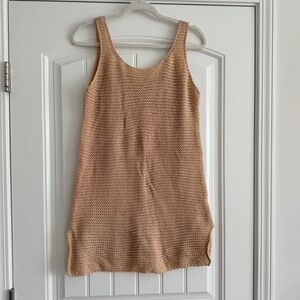 Pink Lily Beige Swim Cover Up